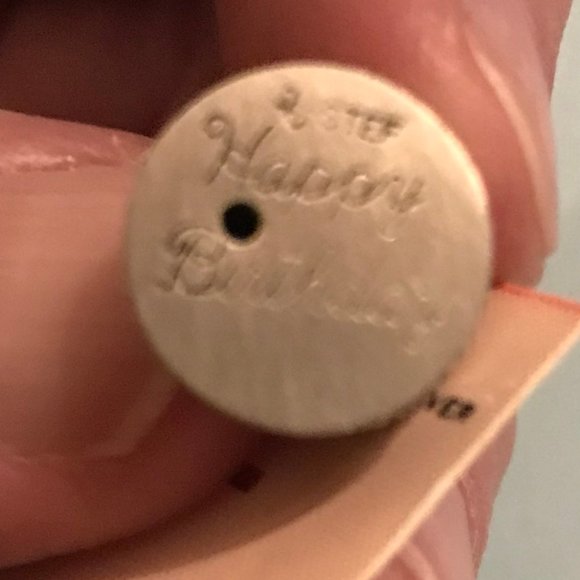 Sterling Silver Leaf Birthday Cake Charm - Picture 5 of 7